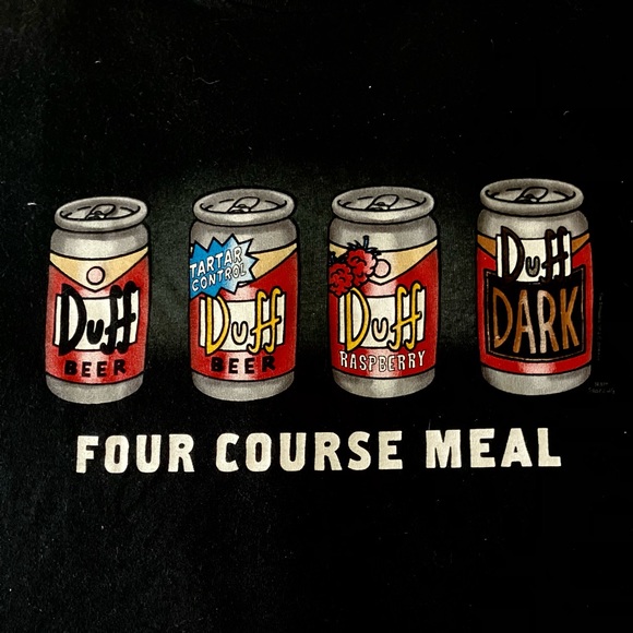 DUFF Beer The Simpsons Tshirt Mens sz L cool Vintage Beer Drinker Gift NEW - Picture 2 of 2